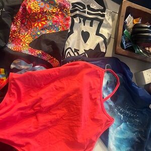 Bundle of 4 one piece fixed back suits